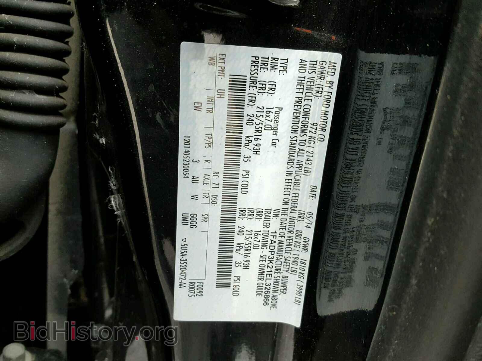 2014 FORD FOCUS - VIN: 1FADP3K21EL326866 - Photo 10