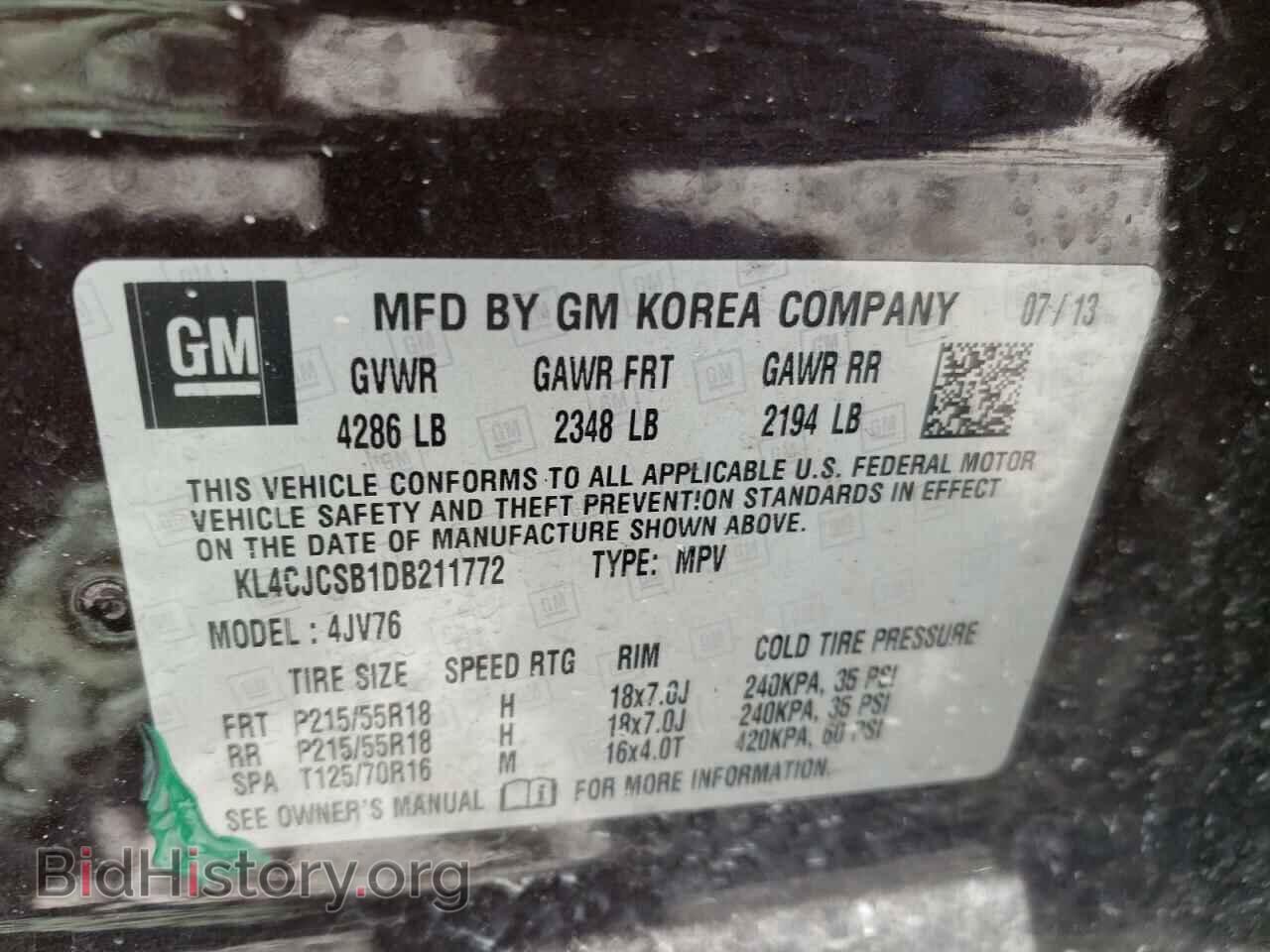 2013 BUICK ENCORE - VIN: KL4CJCSB1DB211772 - Photo 10