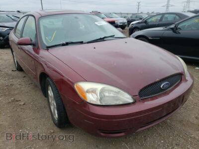 2007 Ford TAURUS Taurus SEL, бордовый — VIN 1FAFP56U77A178317, Copart