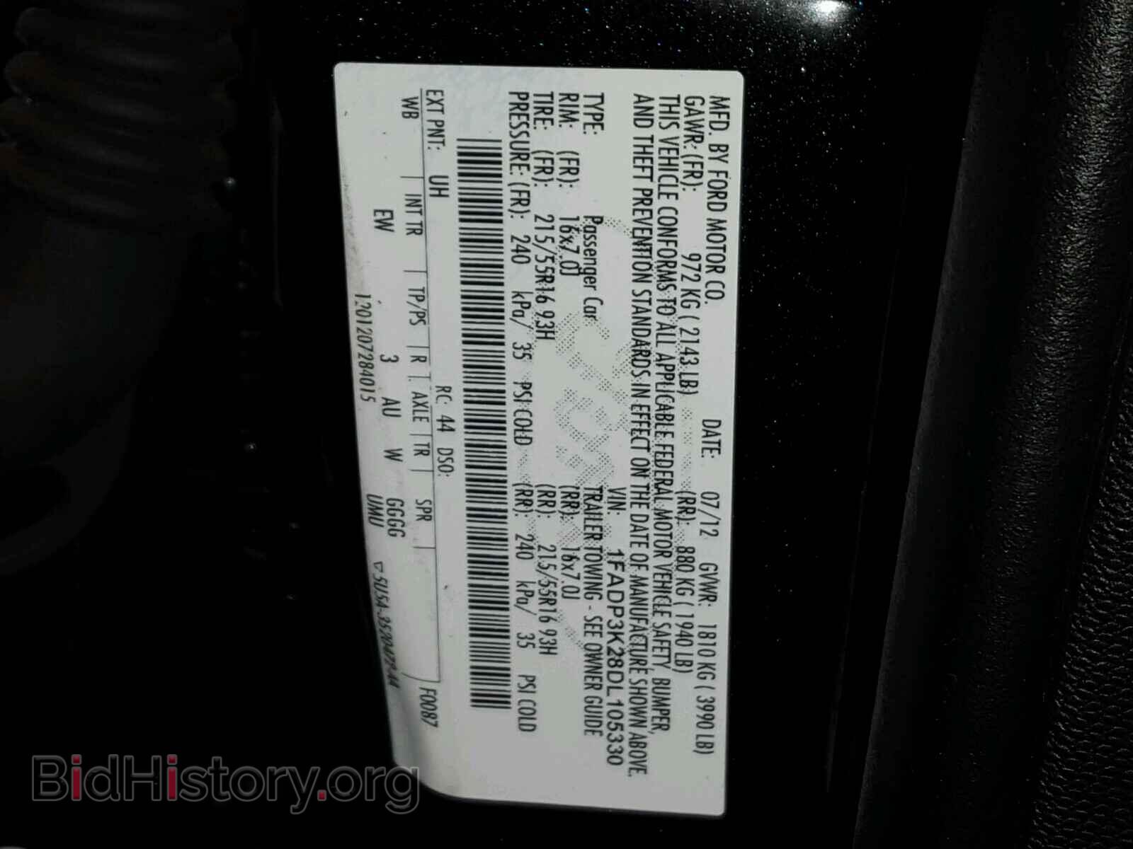 2013 FORD FOCUS - VIN: 1FADP3K28DL105330 - Photo 10