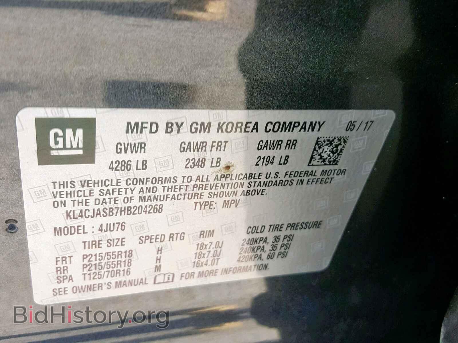 2017 BUICK ENCORE PRE - VIN: KL4CJASB7HB204268 - Photo 10