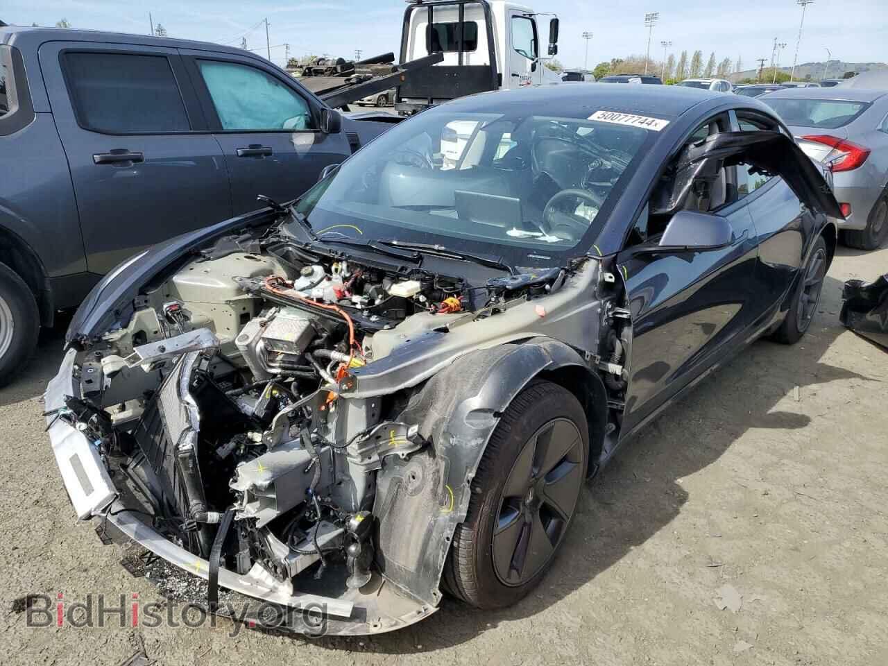 Photo 5YJ3E1EB8NF252439 - TESLA MODEL 3 2022