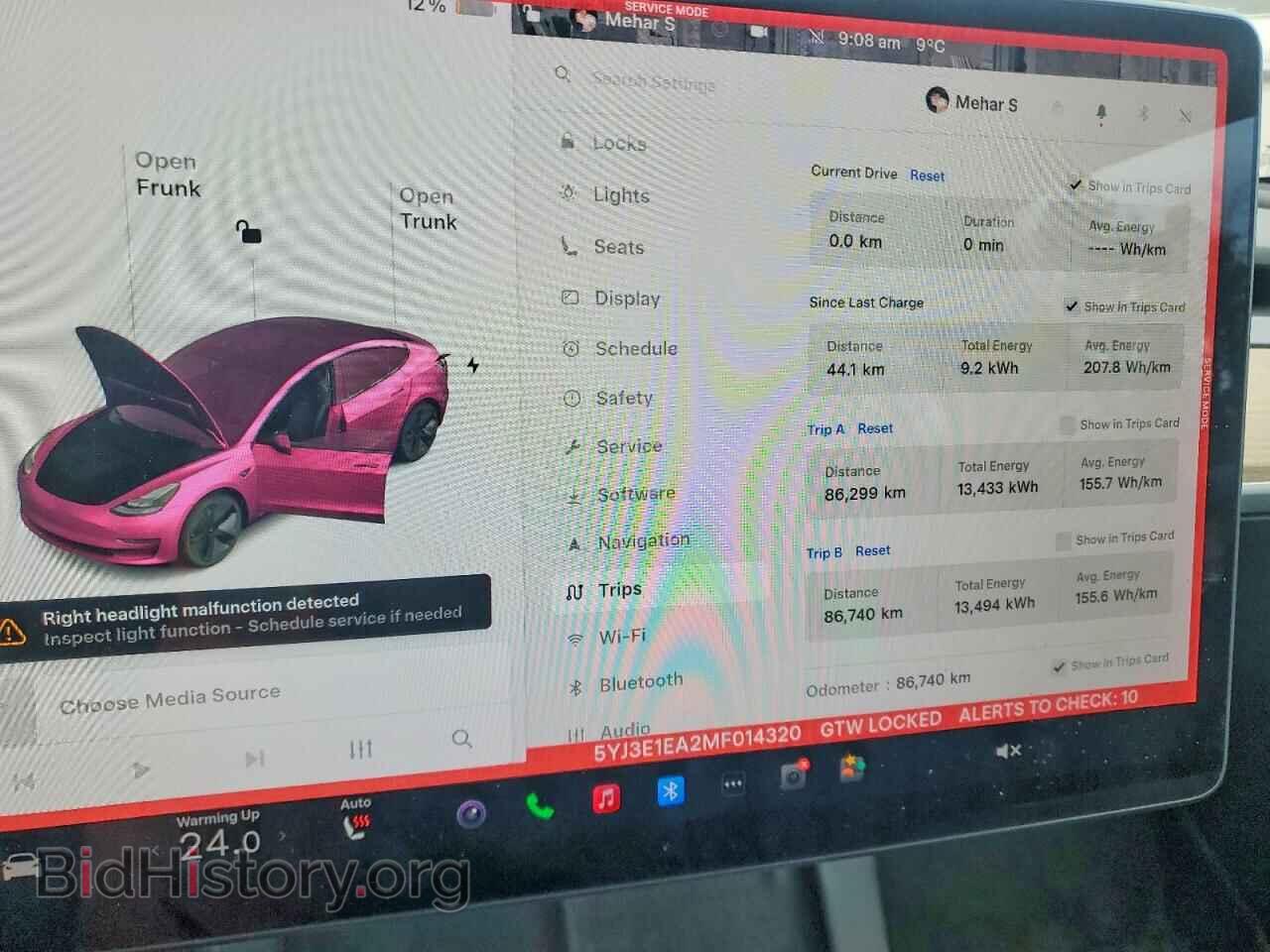 2021 TESLA MODEL 3 - VIN: 5YJ3E1EA2MF014320 - Фото 9
