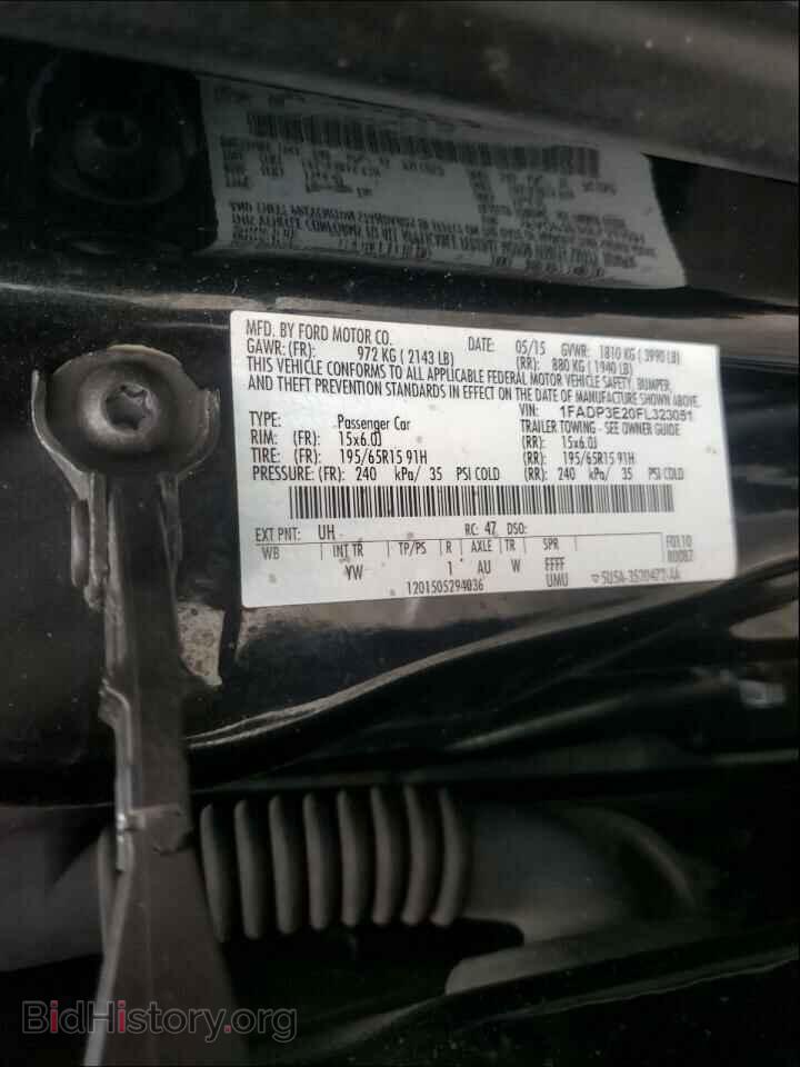 2015 FORD FOCUS - VIN: 1FADP3E20FL323051 - Фото 10