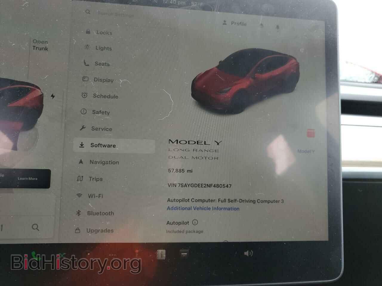 2022 TESLA MODEL Y - VIN: 7SAYGDEE2NF480547 - Фото 9