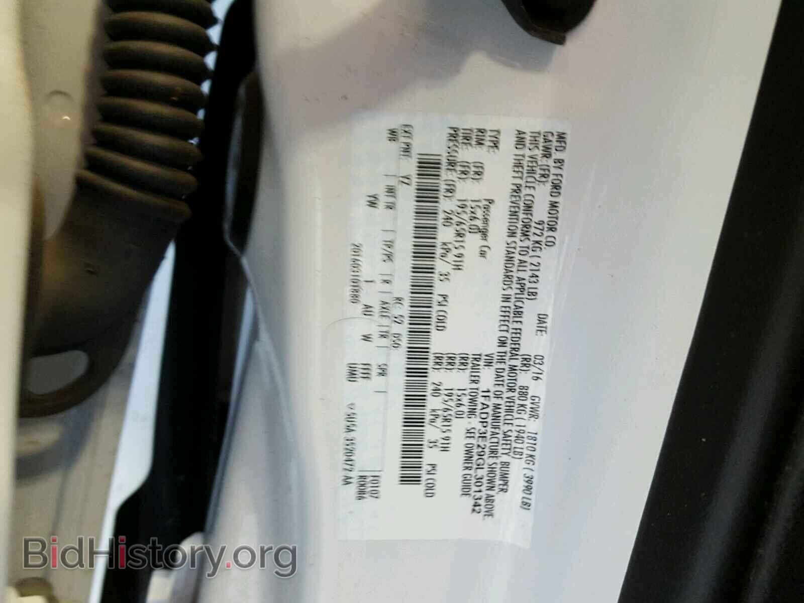 2016 FORD FOCUS - VIN: 1FADP3E29GL301342 - Фото 10