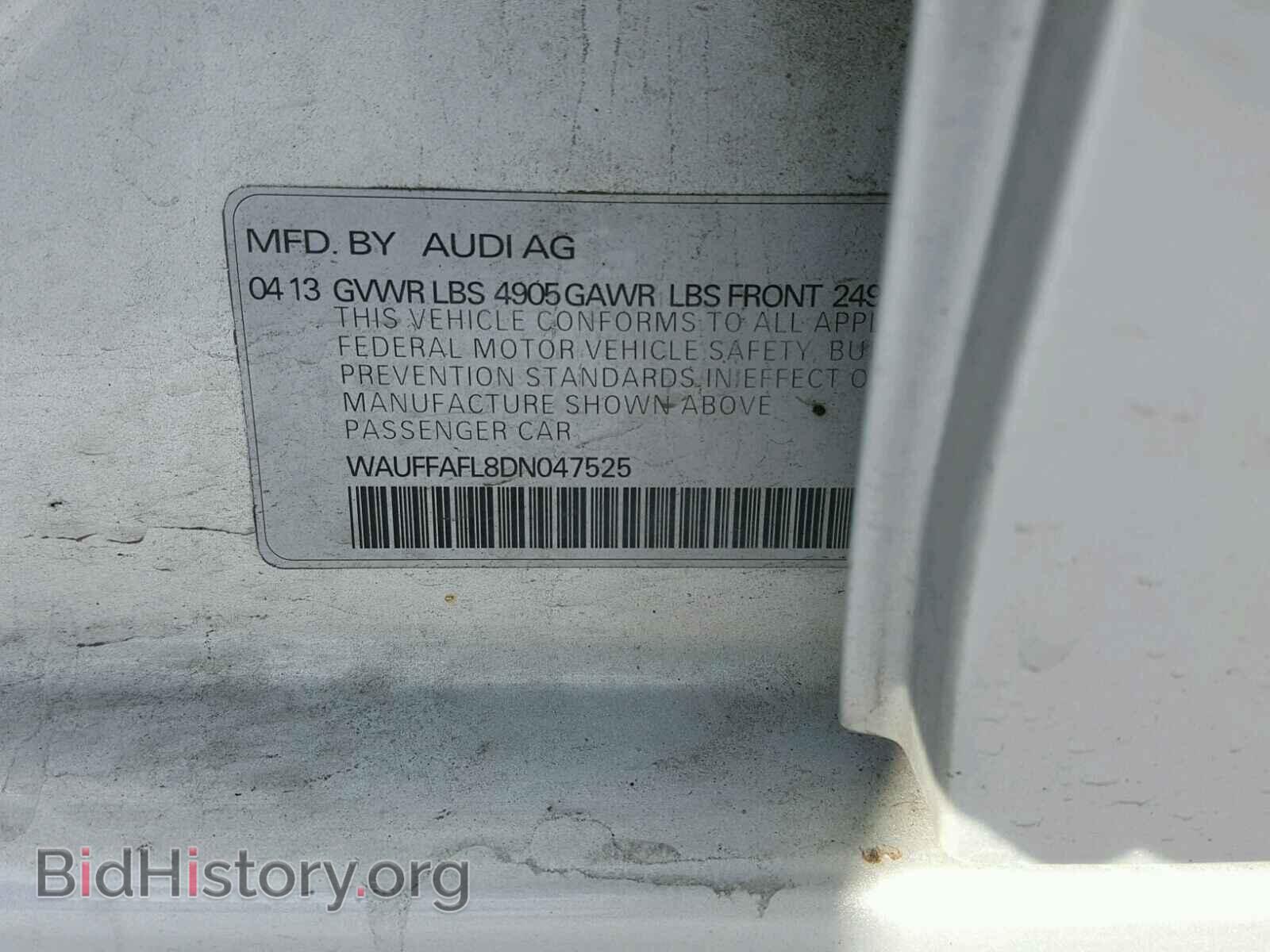 2013 AUDI A4 - VIN: WAUFFAFL8DN047525 - Photo 10