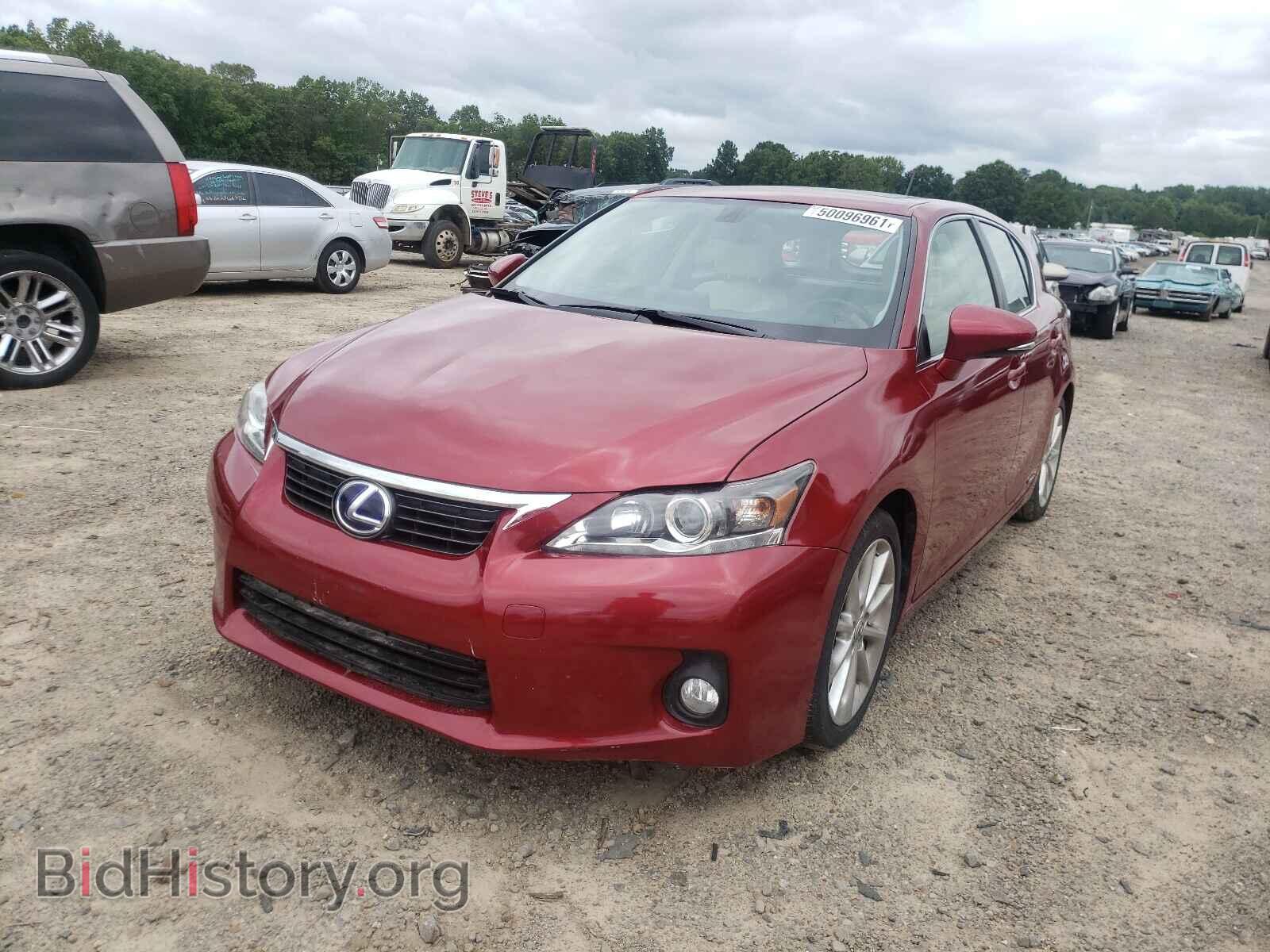 2012 LEXUS CT 200 - VIN: JTHKD5BHXC2073350 - Фото 2