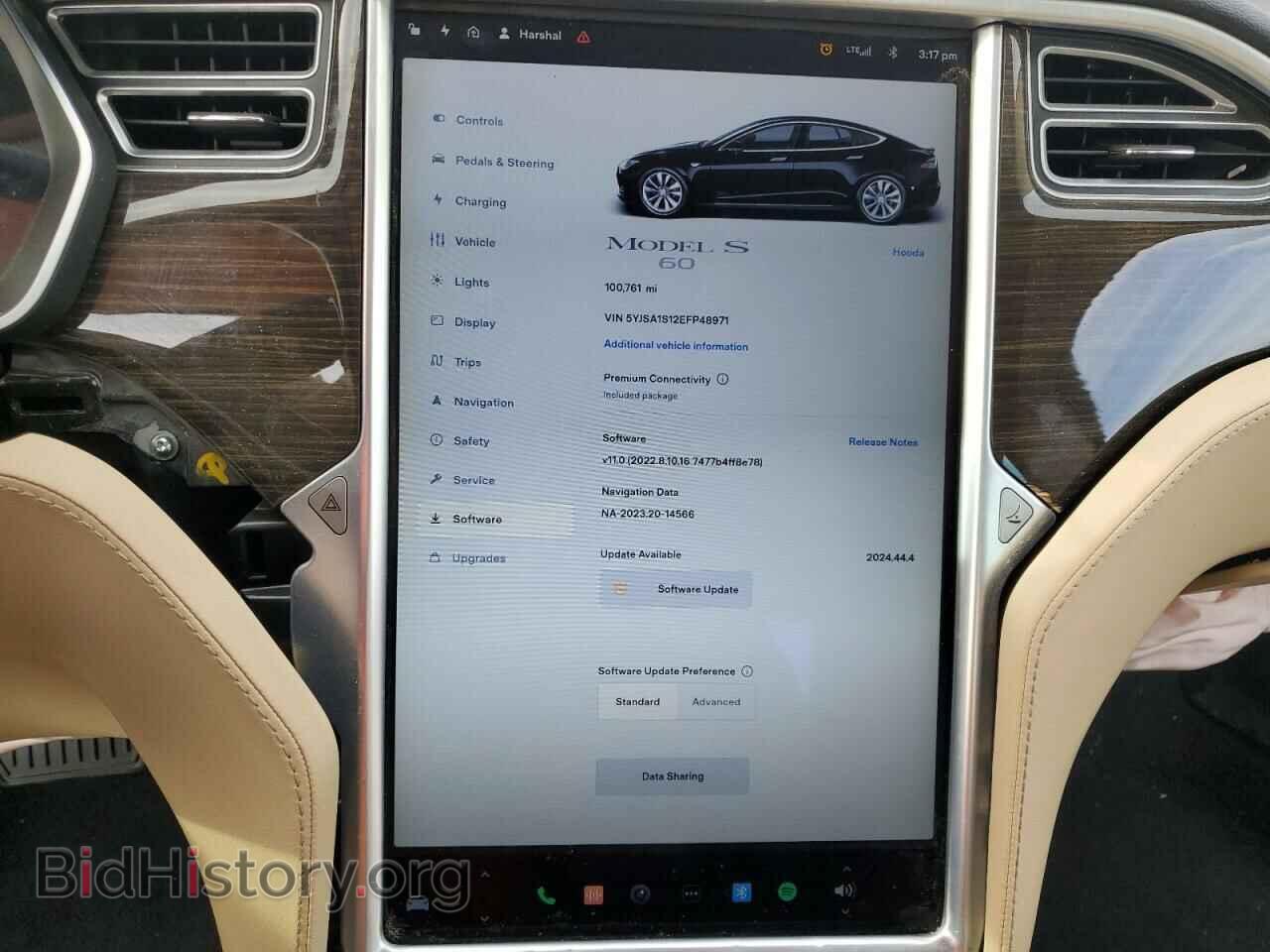 2014 TESLA MODEL S - VIN: 5YJSA1S12EFP48971 - Photo 9