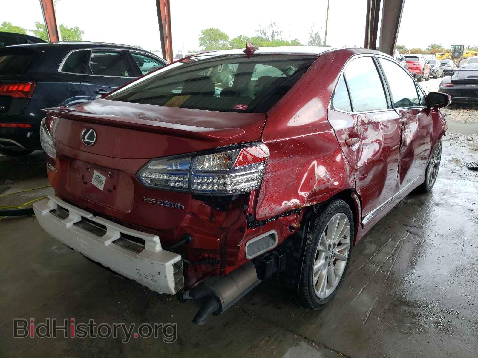 2010 LEXUS HS - VIN: JTHBB1BA0A2008473 - Фото 4