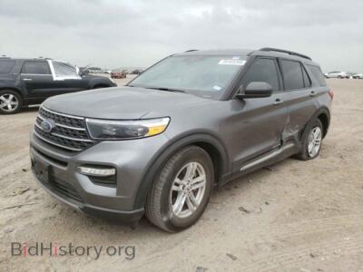 2021 Ford EXPLORER XLT, gray — VIN 1FMSK7DH0MGB43745, Copart