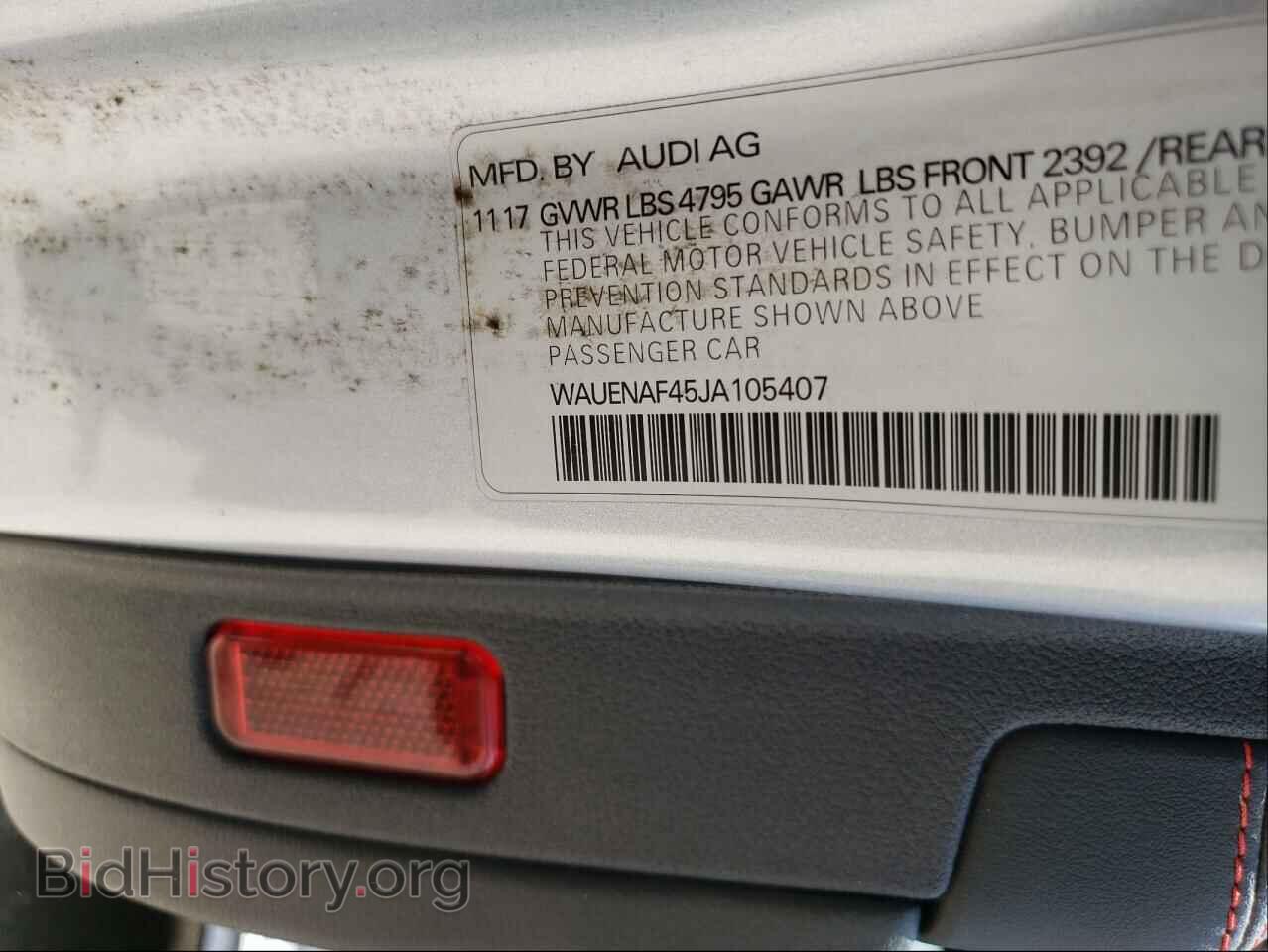 2018 AUDI A4 - VIN: WAUENAF45JA105407 - Фото 10