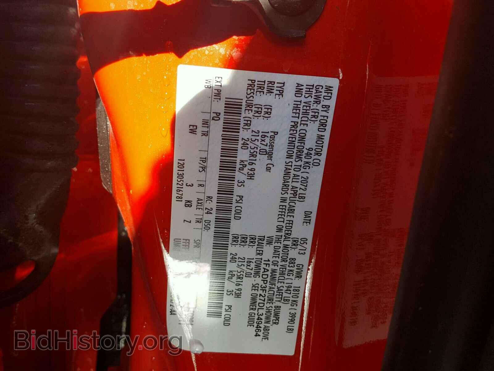 2013 FORD FOCUS - VIN: 1FADP3F27DL349464 - Photo 10