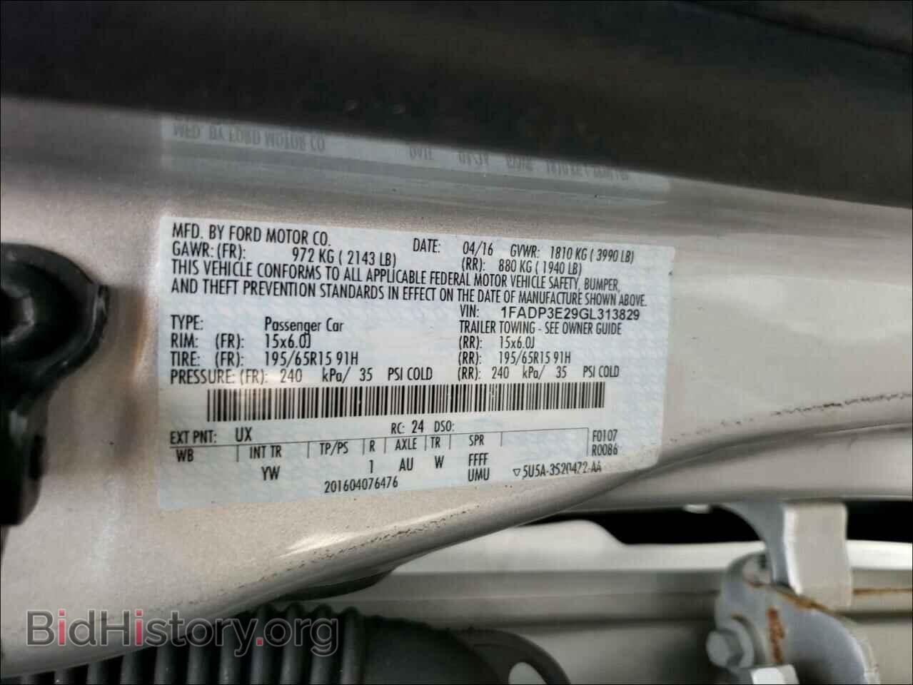 2016 FORD FOCUS - VIN: 1FADP3E29GL313829 - Photo 10