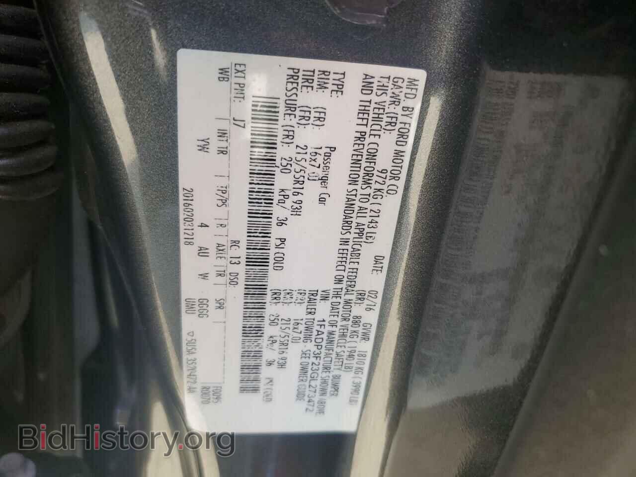 2016 FORD FOCUS - VIN: 1FADP3F23GL273472 - Photo 12