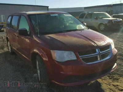 2014 Dodge CARAVAN Grand Cara, red — VIN 2C4RDGBGXER374806, Copart