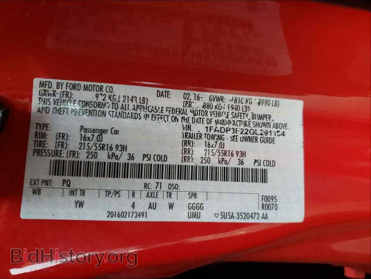 2016 FORD FOCUS - VIN: 1FADP3F22GL291154 - Photo 10