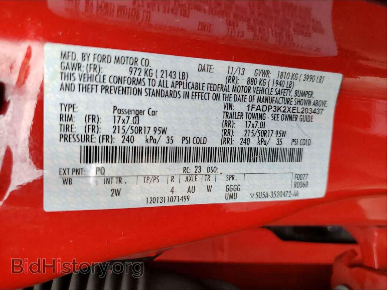 2014 FORD FOCUS - VIN: 1FADP3K2XEL203437 - Photo 10