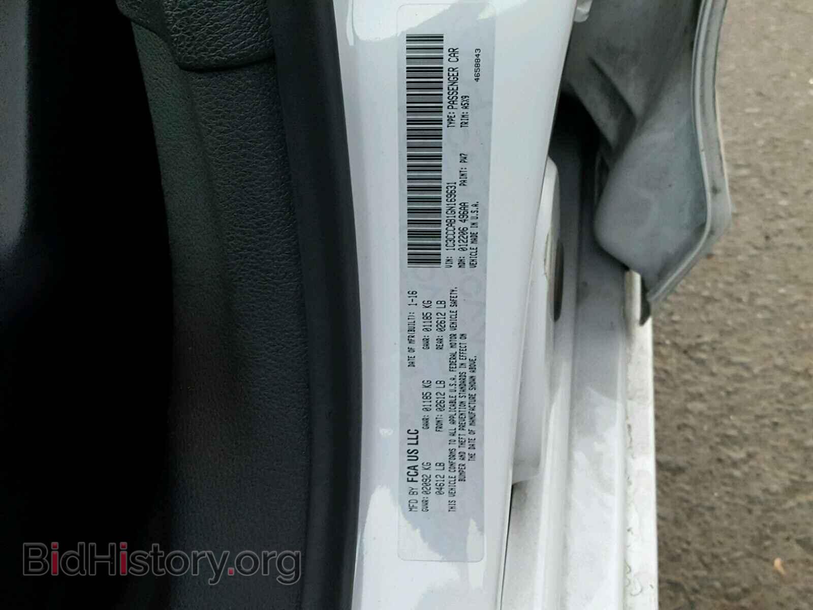 2016 CHRYSLER 200 - VIN: 1C3CCCAB1GN169631 - Photo 10