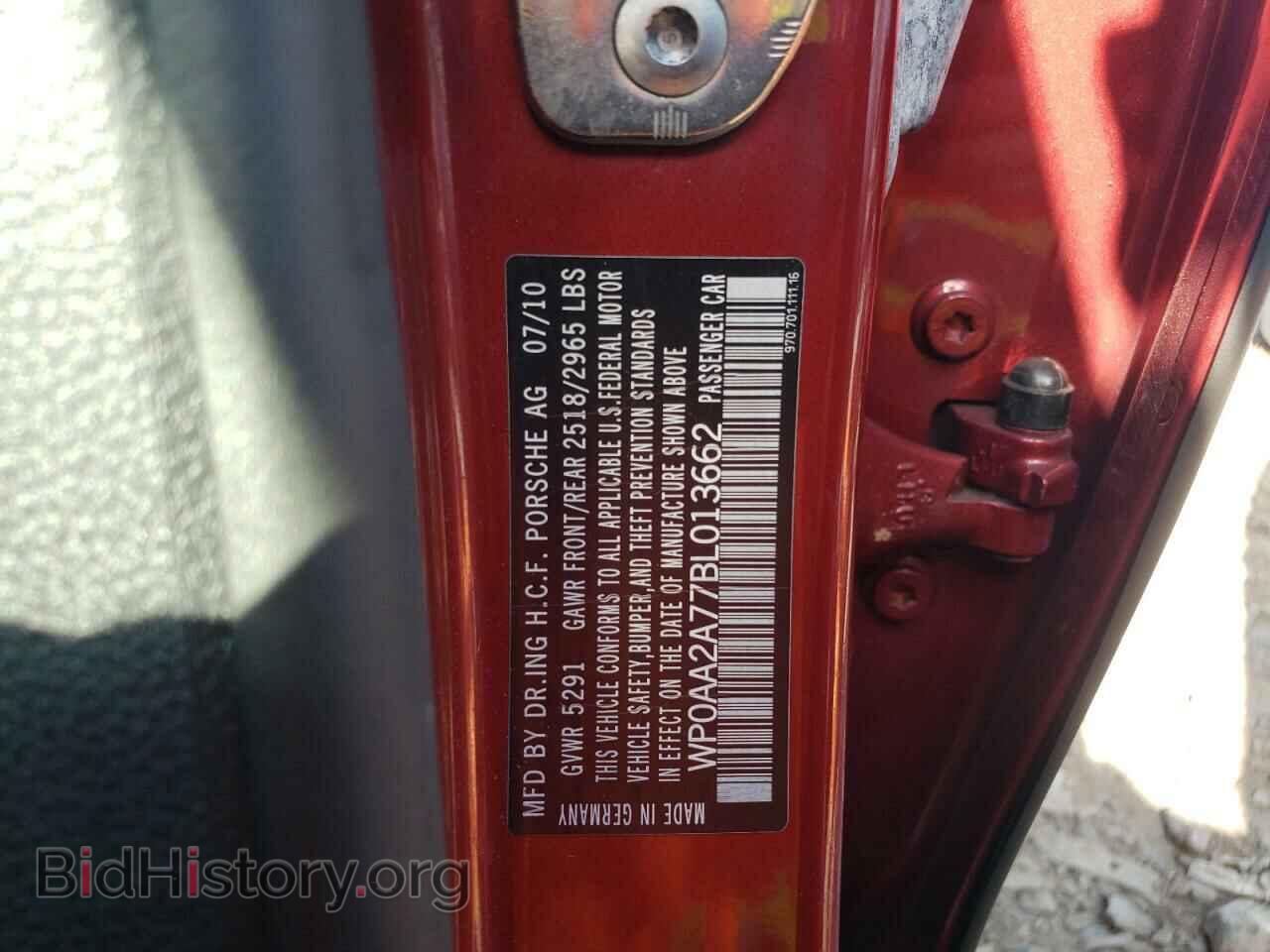2011 PORSCHE PANAMERA - VIN: WP0AA2A77BL013662 - Фото 10