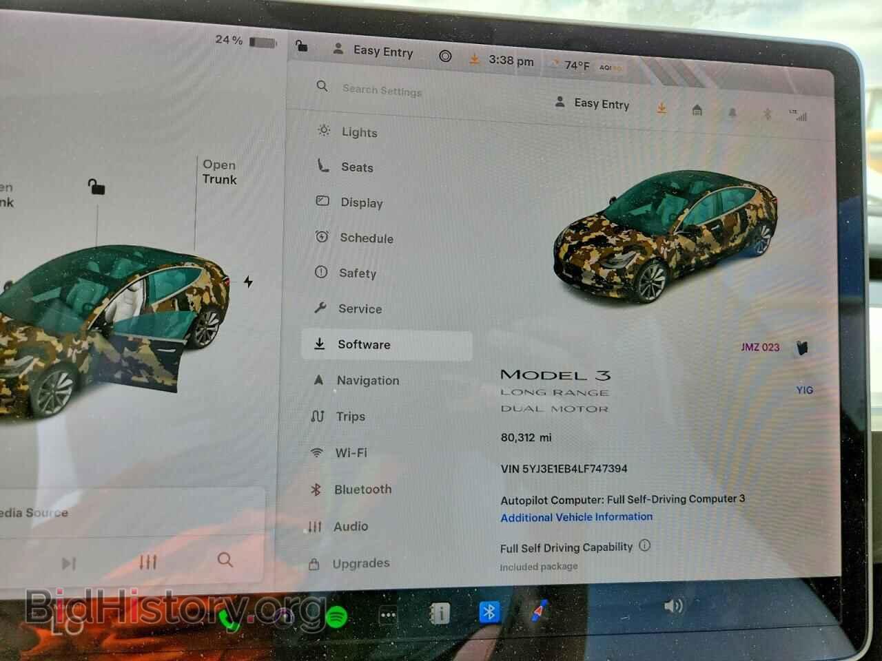 2020 TESLA MODEL 3 - VIN: 5YJ3E1EB4LF747394 - Photo 9