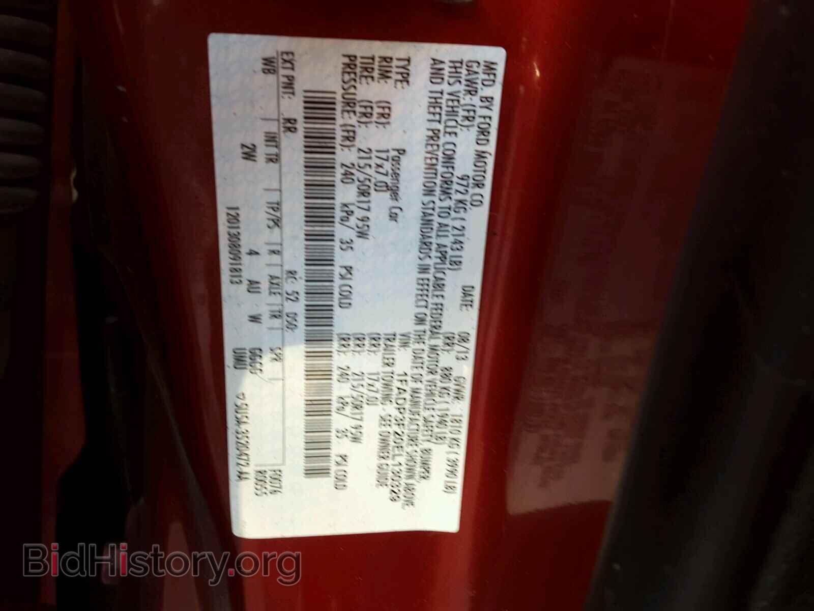 2014 FORD FOCUS - VIN: 1FADP3F20EL130329 - Фото 10