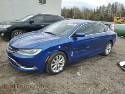 2015 Chrysler 200 C, синий — VIN 1C3CCCCG3FN520434, Copart