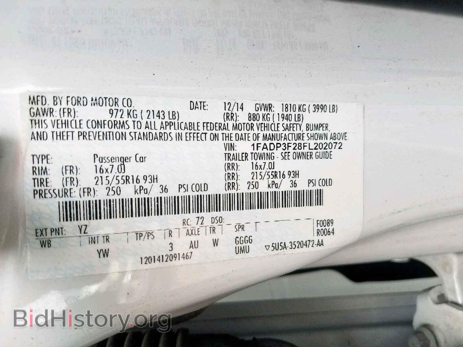 2015 FORD FOCUS SE - VIN: 1FADP3F28FL202072 - Фото 10