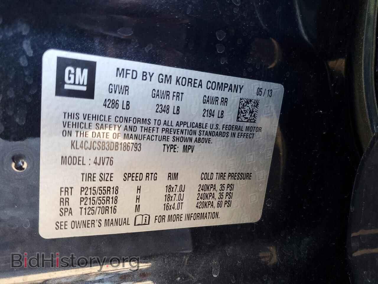 2013 BUICK ENCORE - VIN: KL4CJCSB3DB186793 - Photo 13