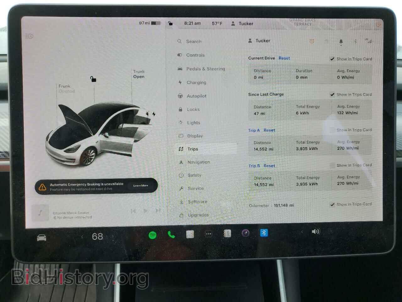 2019 TESLA MODEL 3 - VIN: 5YJ3E1EA7KF543016 - Фото 9