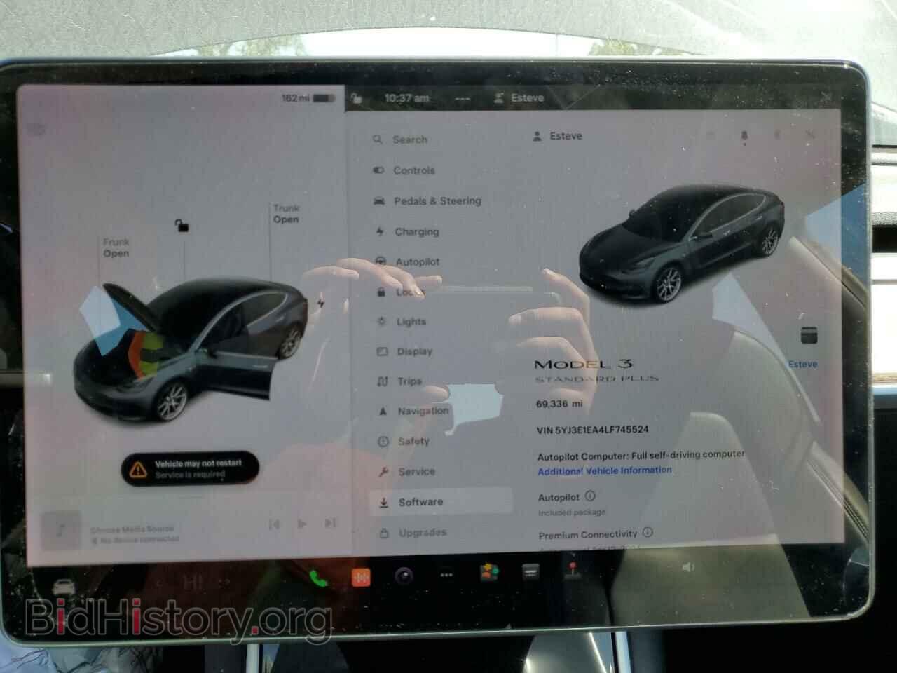 2020 TESLA MODEL 3 - VIN: 5YJ3E1EA4LF745524 - Фото 9