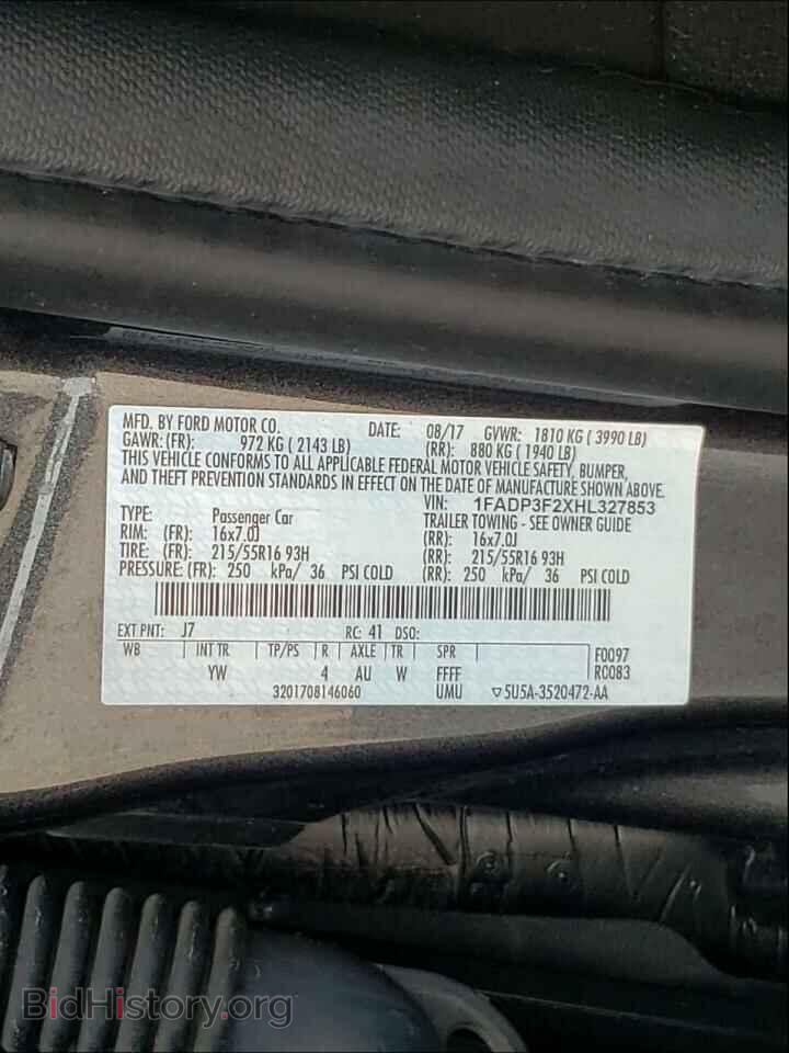 2017 FORD FOCUS - VIN: 1FADP3F2XHL327853 - Фото 10