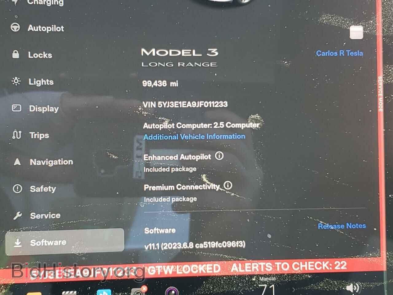 2018 TESLA MODEL 3 - VIN: 5YJ3E1EA9JF011233 - Photo 9