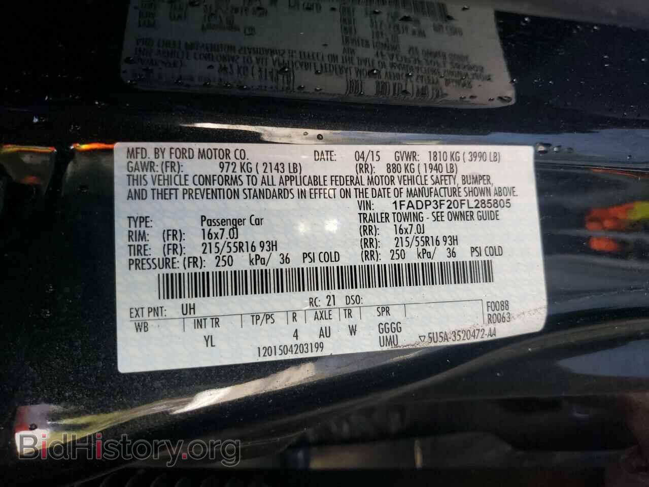 2015 FORD FOCUS - VIN: 1FADP3F20FL285805 - Photo 12