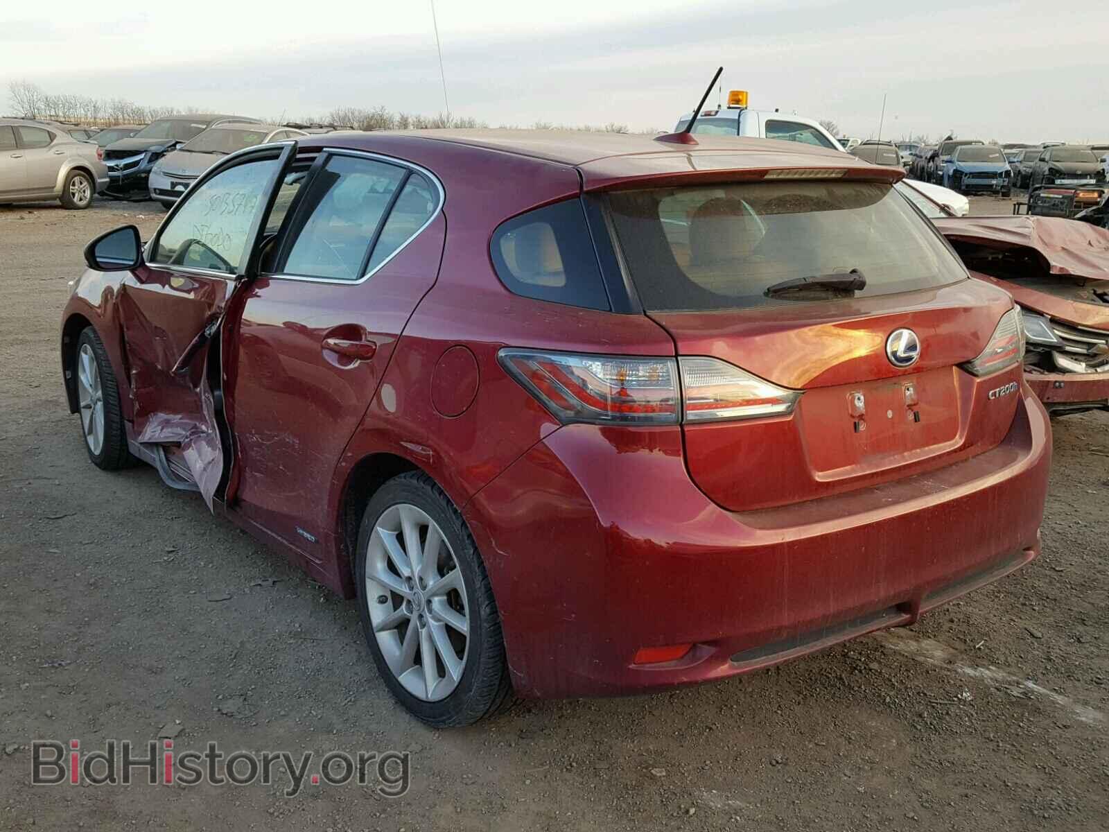 2012 LEXUS CT 200 - VIN: JTHKD5BH3C2094024 - Фото 3