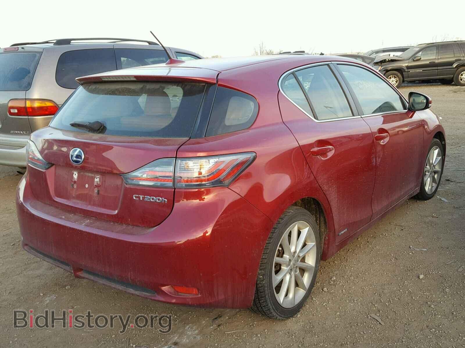 2012 LEXUS CT 200 - VIN: JTHKD5BH3C2094024 - Фото 4