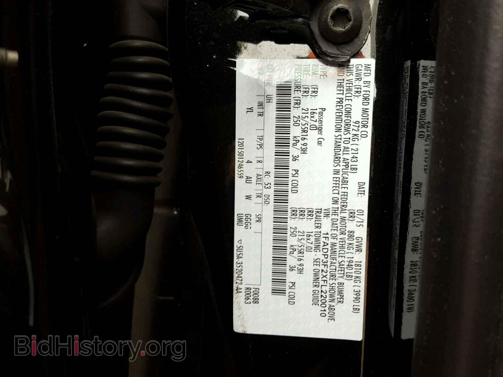 2015 FORD FOCUS - VIN: 1FADP3F2XFL220010 - Photo 10