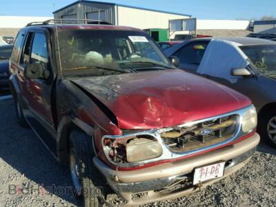 1998 Ford EXPLORER, red — VIN 1FMZU32EXWZB20751, Copart