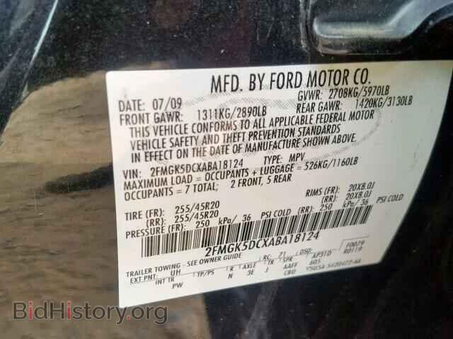 2010 FORD FLEX LIMIT - VIN: 2FMGK5DCXABA18124 - Фото 10