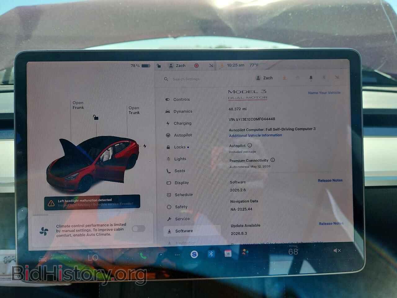 2021 TESLA MODEL 3 - VIN: 5YJ3E1EC0MF044448 - Photo 9