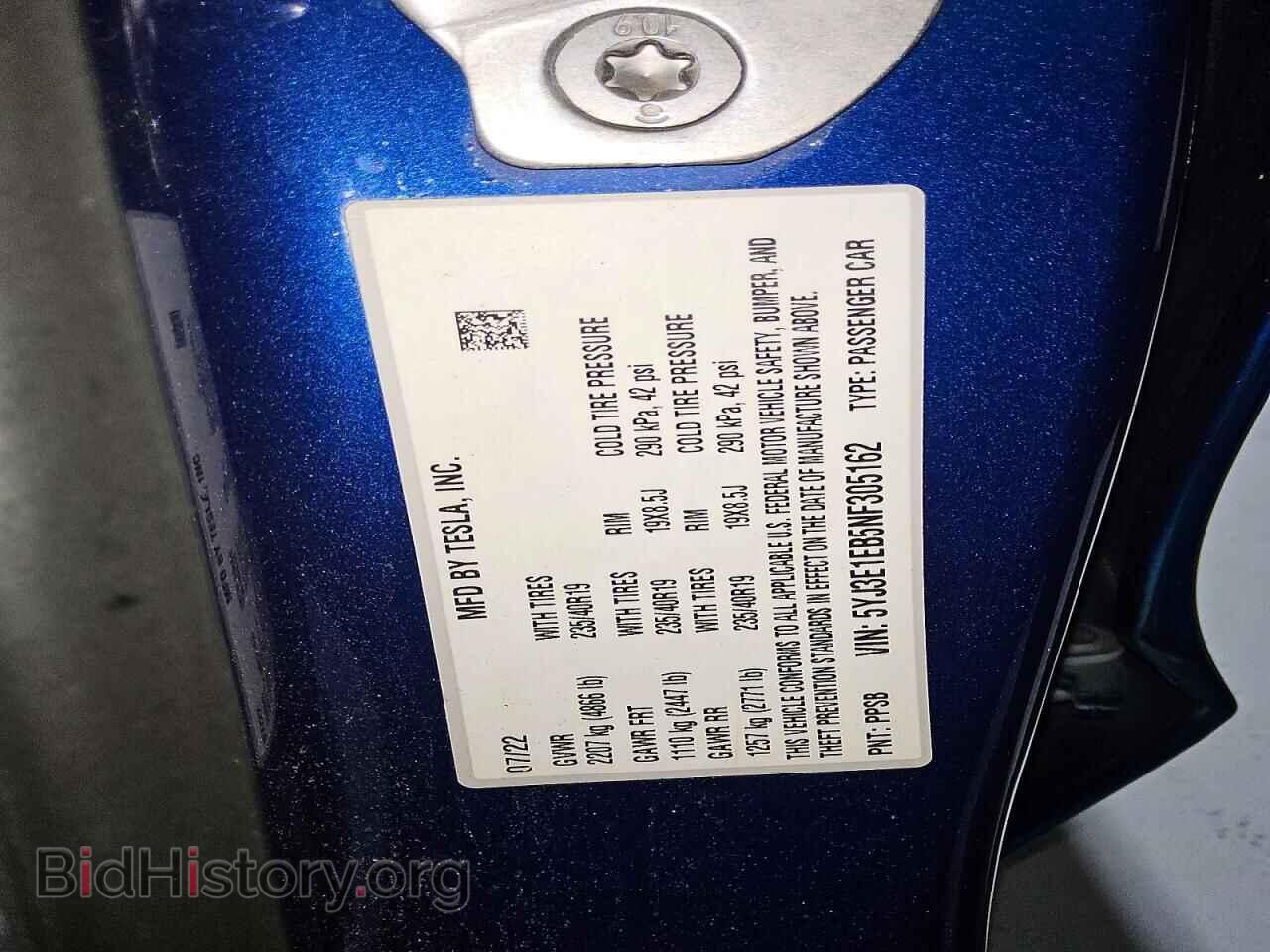 2022 TESLA MODEL 3 - VIN: 5YJ3E1EB5NF305162 - Photo 12