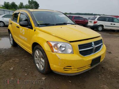 2007 Dodge CALIBER Caliber SX, yellow — VIN 1B3HB48B67D528575, Copart