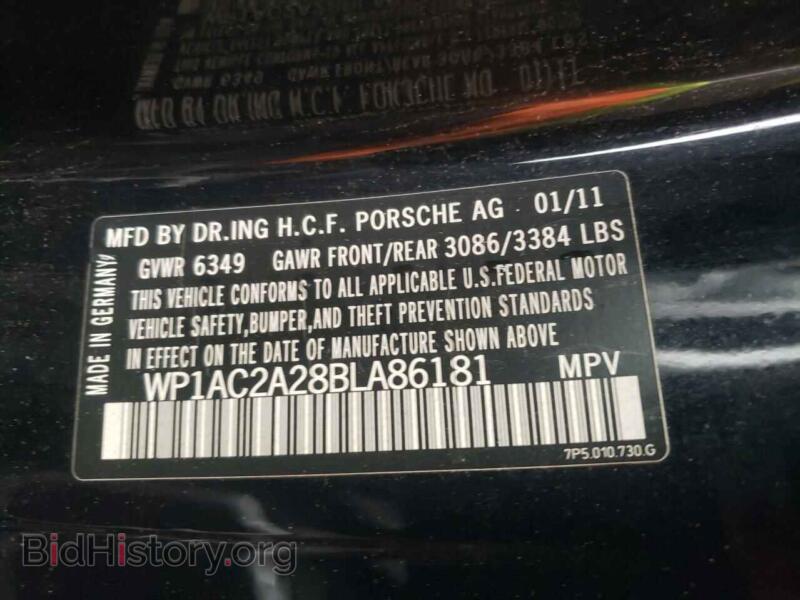 2011 Porsche CAYENNE (VIN WP1AC2A28BLA86181) — photo 10 of 10