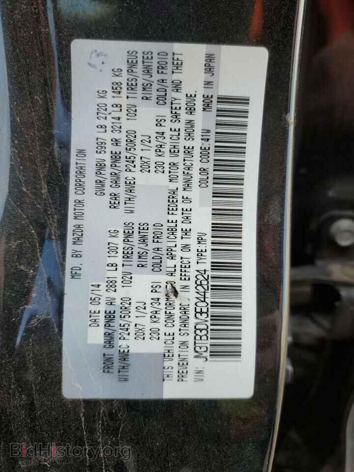 2014 MAZDA CX-9 - VIN: JM3TB3DV3E0442624 - Фото 13