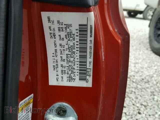 2006 MITSUBISHI ECLIPSE - VIN: 4A3AK34T76E001045 - Фото 10