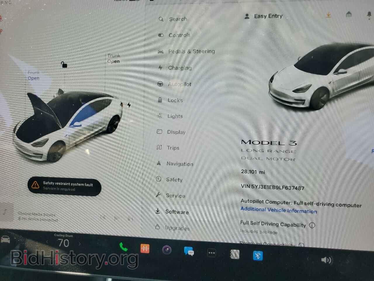 2020 TESLA MODEL 3 - VIN: 5YJ3E1EB9LF637487 - Фото 9