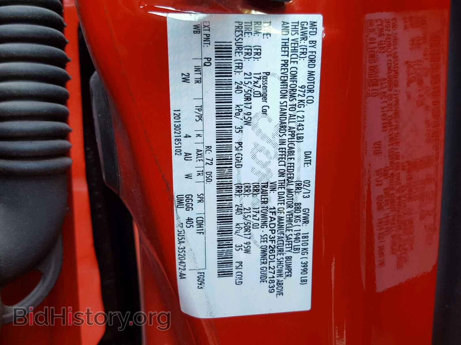 2013 FORD FOCUS - VIN: 1FADP3F26DL271839 - Photo 10
