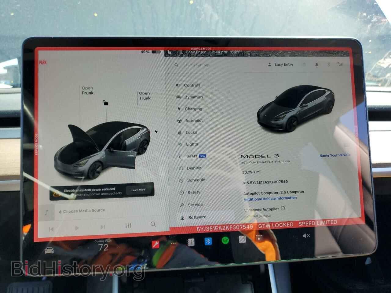 2019 TESLA MODEL 3 - VIN: 5YJ3E1EA2KF307549 - Photo 9