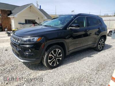 2022 Jeep COMPASS Limited, black — VIN 3C4NJDCB8NT173346, Copart