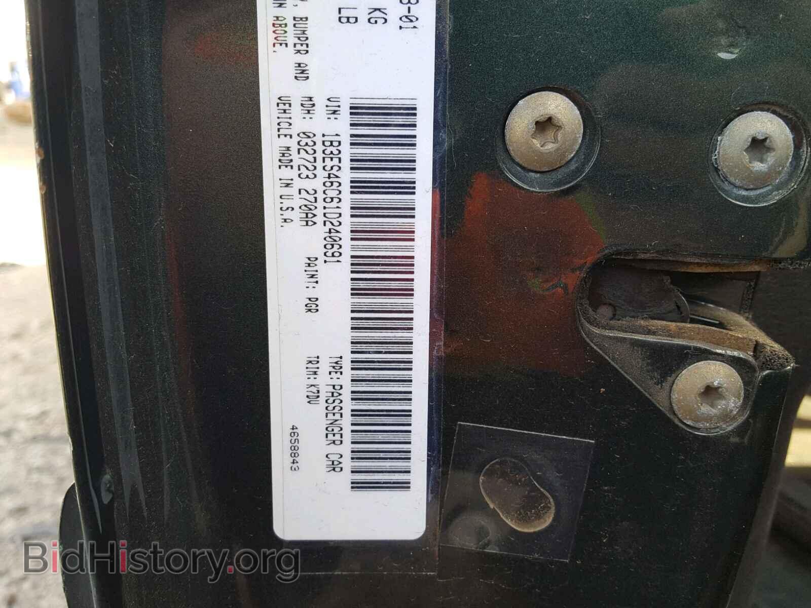 2001 DODGE NEON - VIN: 1B3ES46C61D240691 - Фото 10